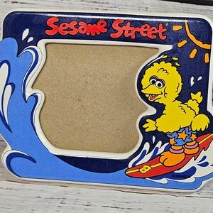 Sesame Street Big Bird Surfing Photo Frame Vintage Kids Decor